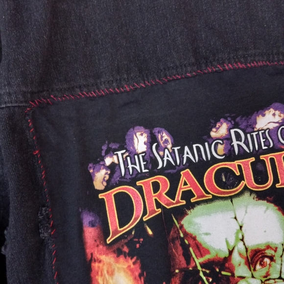 Foxy Nosferatu- CUSTOM Classic Horror Queen RAGE Jacket- PRICE FIRM! ooak - Picture 9 of 16